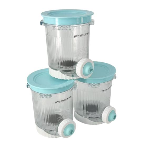 3 Pcs Replacement for Creami Swirl Pints And Lids Ice Cream Soft Serve Maker Accessories for Ninja NC700/NC701