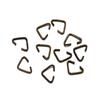 20-100pcs Metal Iron Triangle Clasps Buckle Connector Jump Rings  For DIY Earrings Bracelet Necklace Jewelry Making Accessories