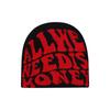 Панк Шапка бини из шерсти с жаккардовым узором в виде букв - Зимняя модная хип-хоп шапка