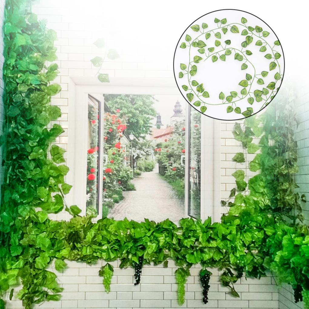 Искусственное подвесное растение Поддельная лоза Плющ Гирлянда Свадебный декор 1/12X