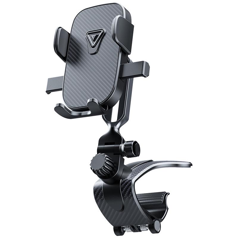 360° Rotatable Alligator Clip Car Phone Holder for Dashboard