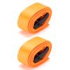 2Pcs Lashing Straps Orange 25mm Heavy Duty Goods Tie Down Strapping Bands with Zinc Alloy Buckles3