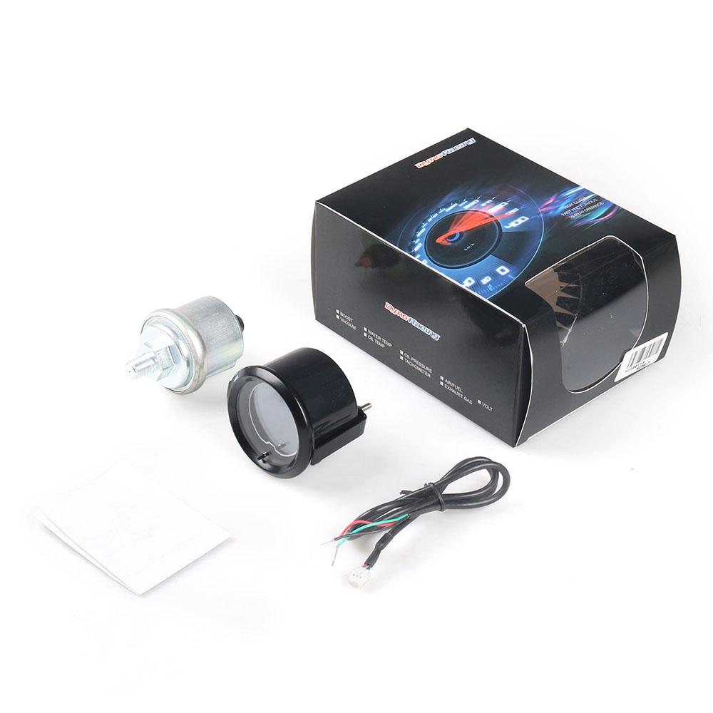 LCD 7 Color 2inch 52MM Digital Oil pressure gauge 52mm Digital Oil Pressure Meter Car Meter Oil pressure sensor