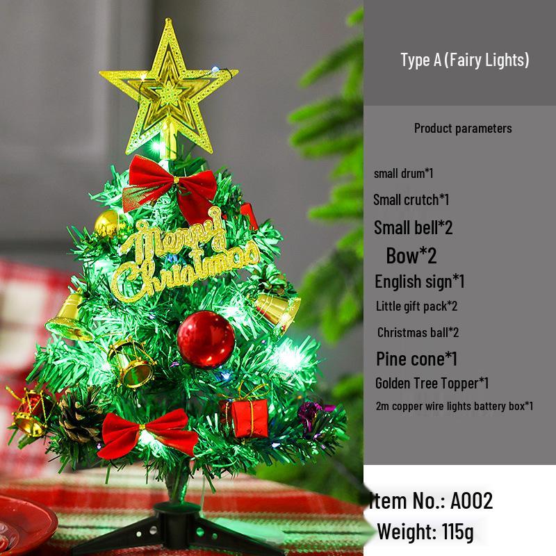 Светящийся ПВХ Мини Набор Рождественской Елки (30см и 50см) для украшений