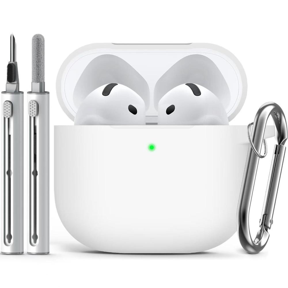 Пылезащитный чехол для наушников с набором для чистки, чехол для наушников, премиальный корпус зарядного бокса для AirPods 4