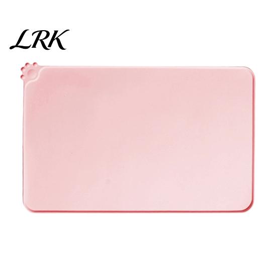 Водонепроницаемый коврик для кормления собак, силиконовый коврик для домашних животных пищевого качества, противоскользящий протектор пола для мисок кошек, изоляция для домашних животных, щенок, котенок, приподнятый край