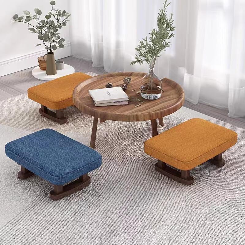 Youshu Solid Wood Footstool