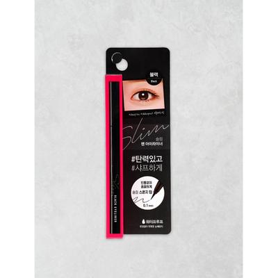 Длинный тонкий лайнер Daiso Felt, черный