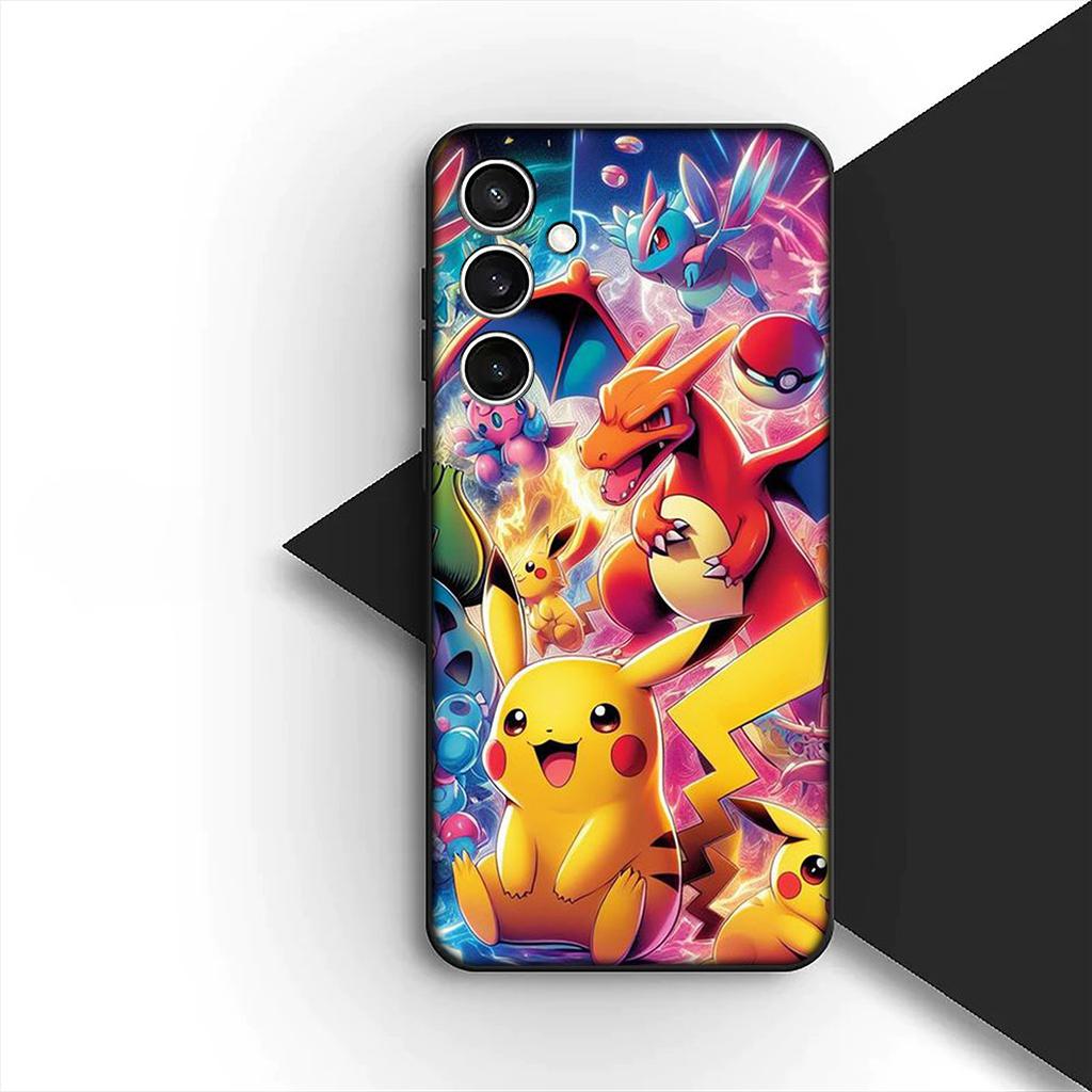 Cover for Samsung Galaxy S24 S25 S23 FE Ultra Plus S7 Edge S25+ S23+ A56 5G Casing Phone Case Gengar P-Pokemons GO P-Pikachus