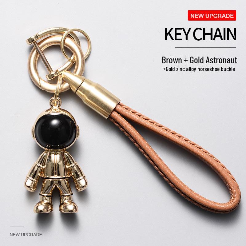 Кожаный браслет ручной работы, брелок для ключей в машину, подвеска для пар - модный брелок унисекс