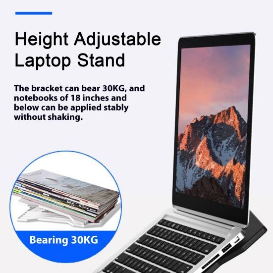 Регулируемая подставка для ноутбука, высокая устойчивость, прочная, несущая способность, компактная, портативная, многоугольная, поворотная, нескользящая подставка для ноутбука
