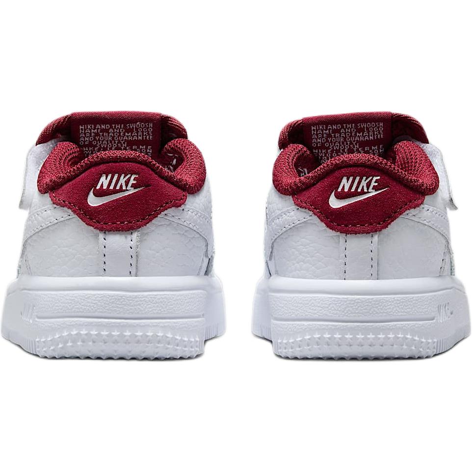 Nike Force 1 Low LV8 EasyOn TD Белые Командные Красные Детские Кроссовки HF5511-100