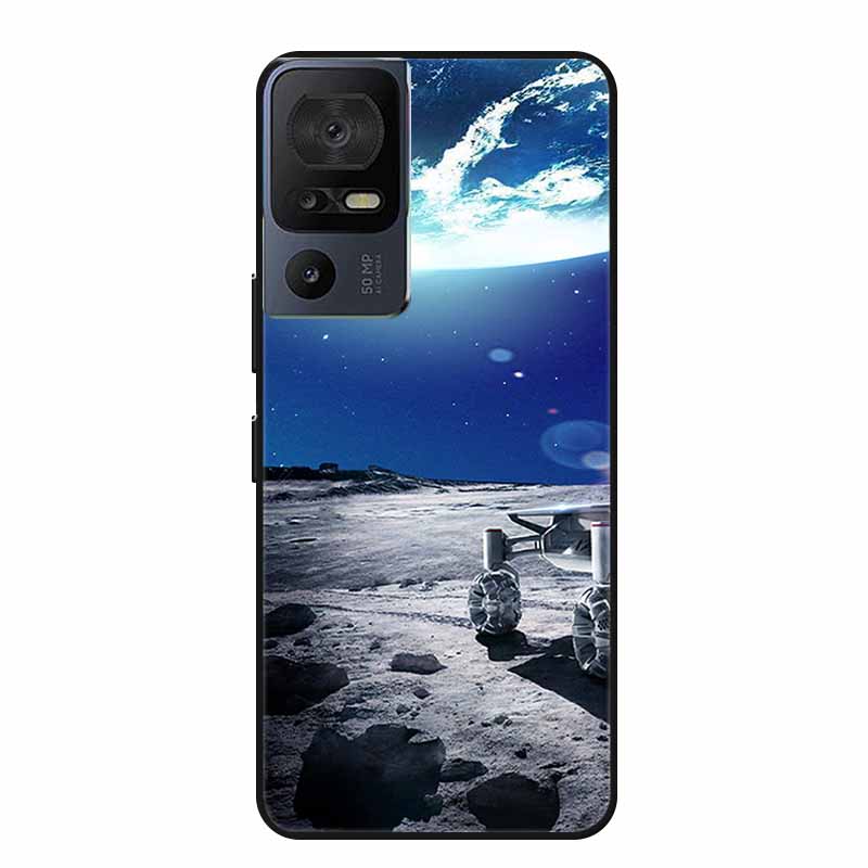 Чехол для телефона TCL 40 SE 40SE Coque Черный Силиконовый Мягкий Задний Чехол-Крышка Для TCL 40 SE Чехол Funda Для TCL40SE Capa 6.75" Оболочка