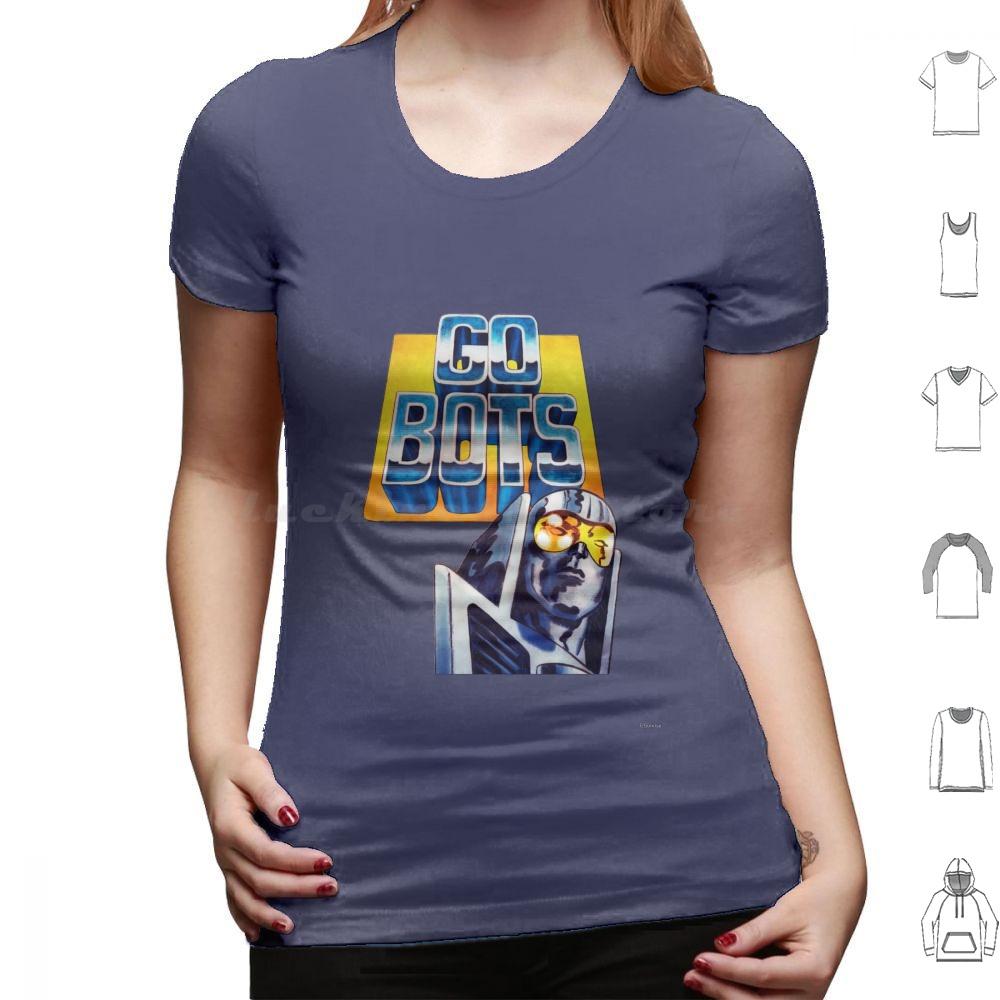 Go Bots View Футболка Хлопок Мужская Женская Печать Своими Руками Go Bots View Gobots Роботы Анимация Мультфильм Игрушки Машины Война Автомобили Оружие