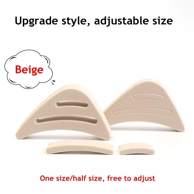 Toe Plug Soft Sponge Half Insoles Reusable Toe Filler Inserts for Shoes Adjustable Too Big Foot Brace Pads Unisex Shoe Inserts