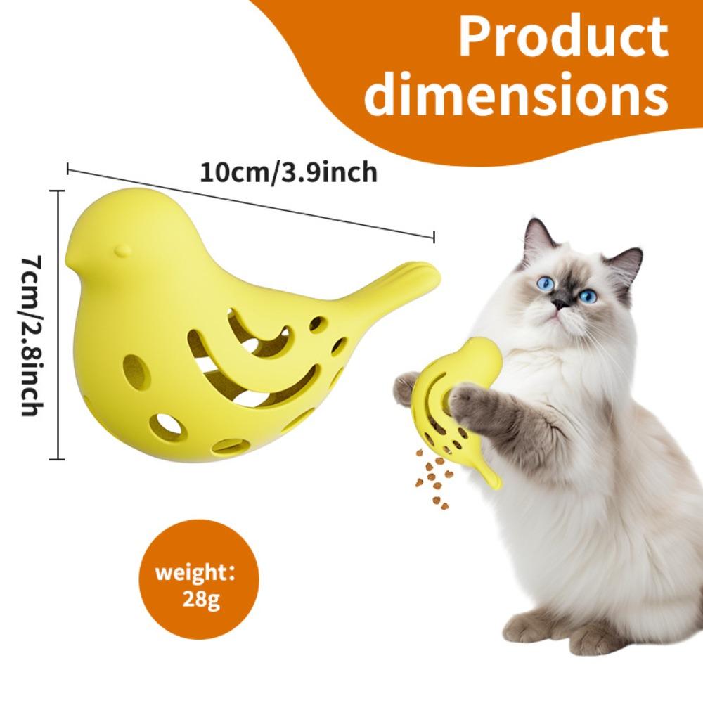 Fish Shape Treat Dispenser Silicone Cat Chew Toy Pet Puzzle Cat Feeder Toy Cat Interactive Play