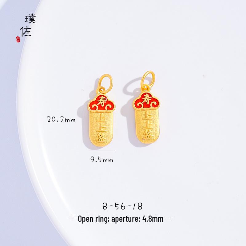 Подвеска в виде золотого песчаного дракона и феникса с кошачьим когтем для женщин