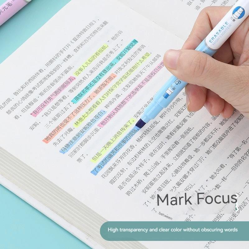 6 шт. стираемые маркеры пастельные маркеры флуоресцентные ручки с двойным наконечником для художественного рисования маркировки школьные канцелярские принадлежности