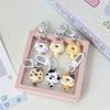 Kawaii мультфильм новинка кот пончик брелок милый креативный брелок кулон смешной рюкзак украшения аксессуары подарки
