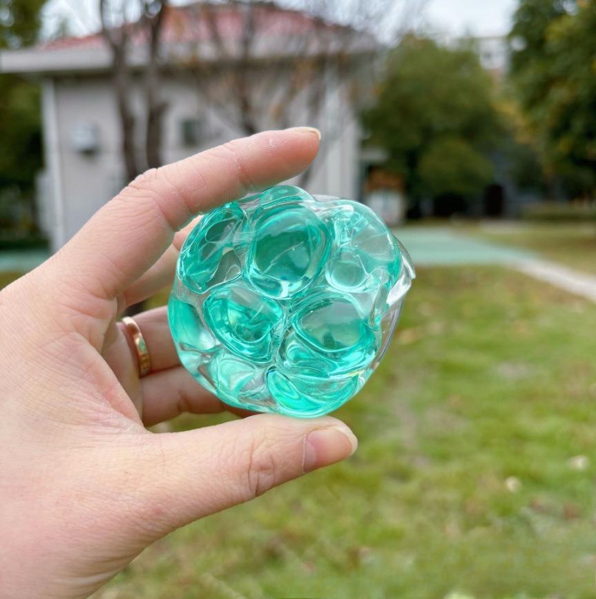 Сквоши Мячик-антистресс с цветным шумом, Хрустящая игрушка для сжатия для снятия тревоги, Формуемая игрушка-непоседа для взрослых детей, Подарок для релаксации