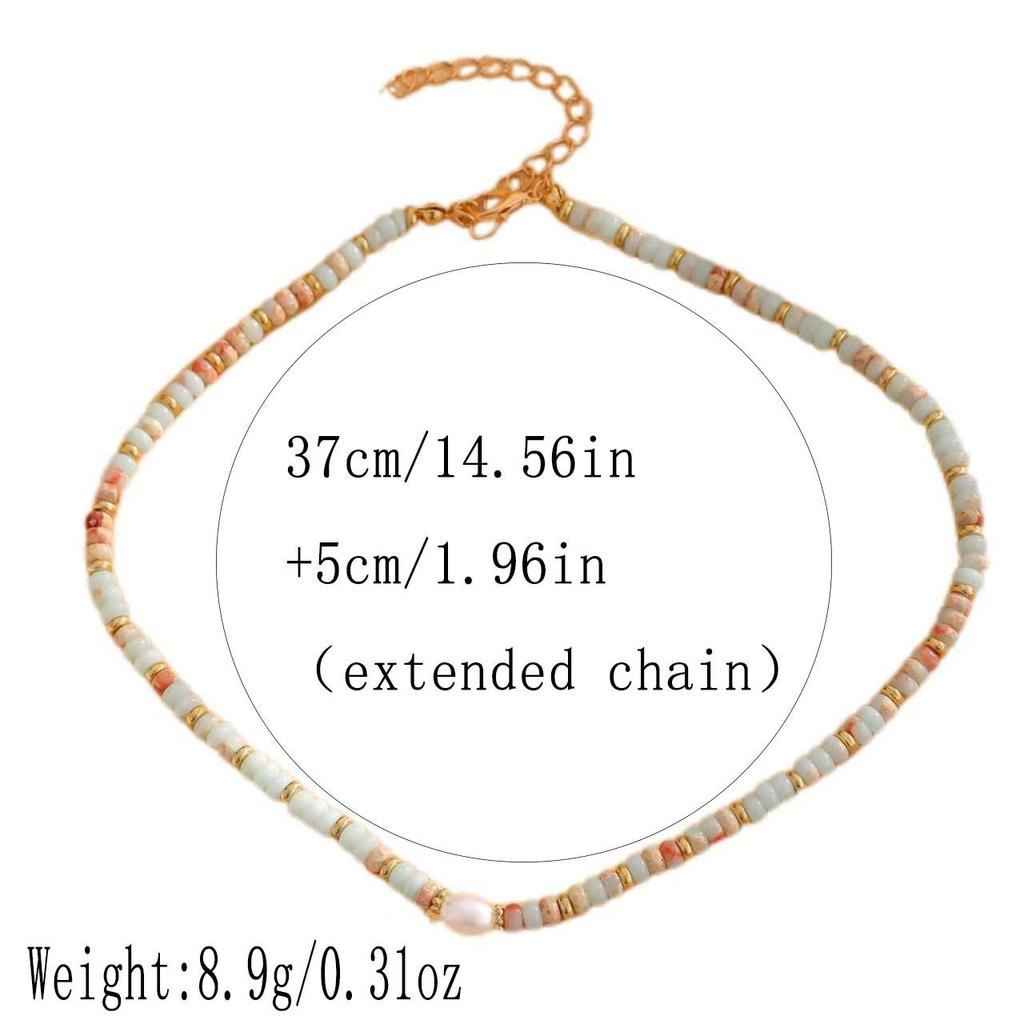 Модное ожерелье из искусственного нефрита с жемчугом, изысканное регулируемое женское ожерелье с бусинами, бижутерия для вечеринок