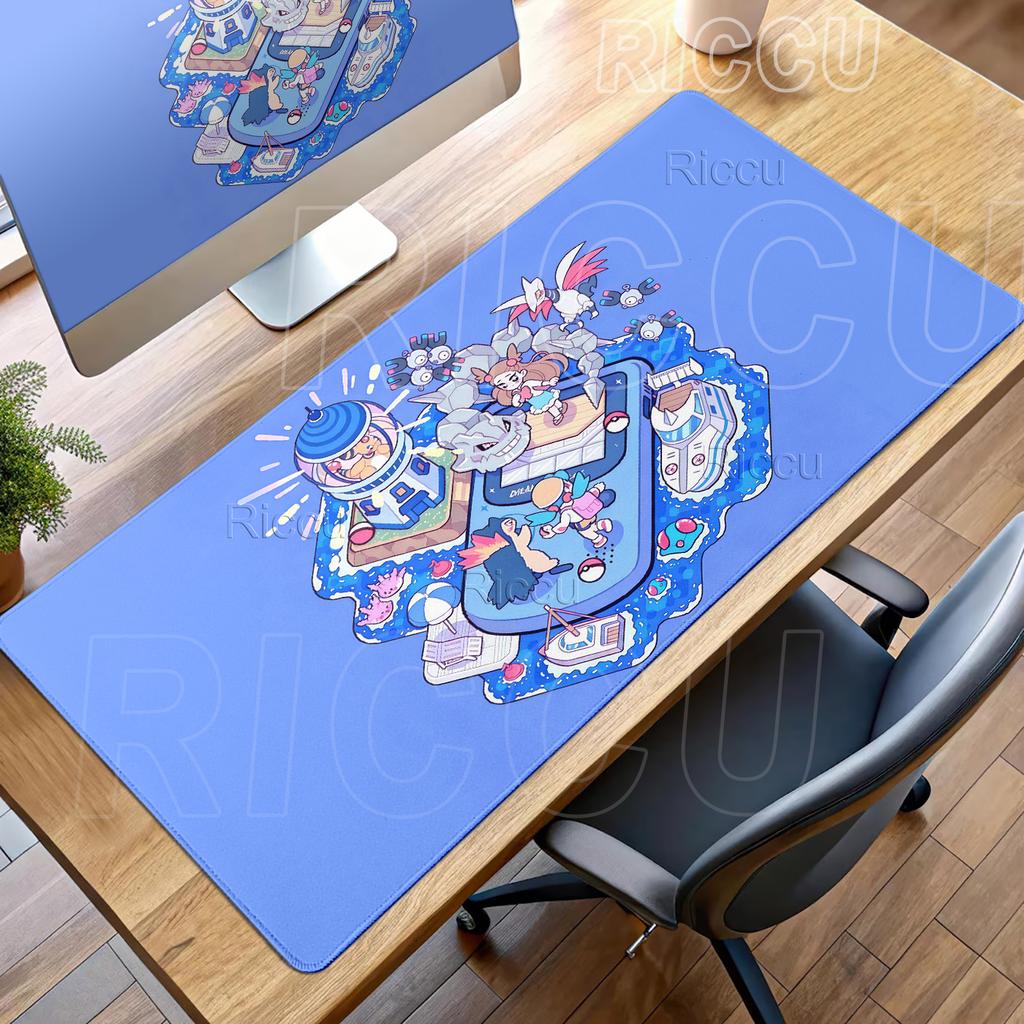 Pokemon Pattern Mouse Pads Ampharos Cartoon Non-slip Desk Mats Anime Gaming Office Desk Accessories Pad Speed PC Aesthetics Rugs