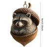 Набор елочных игрушек "Лесные животные с желудями" 2D Акриловые подвески с лесными существами для любителей природы