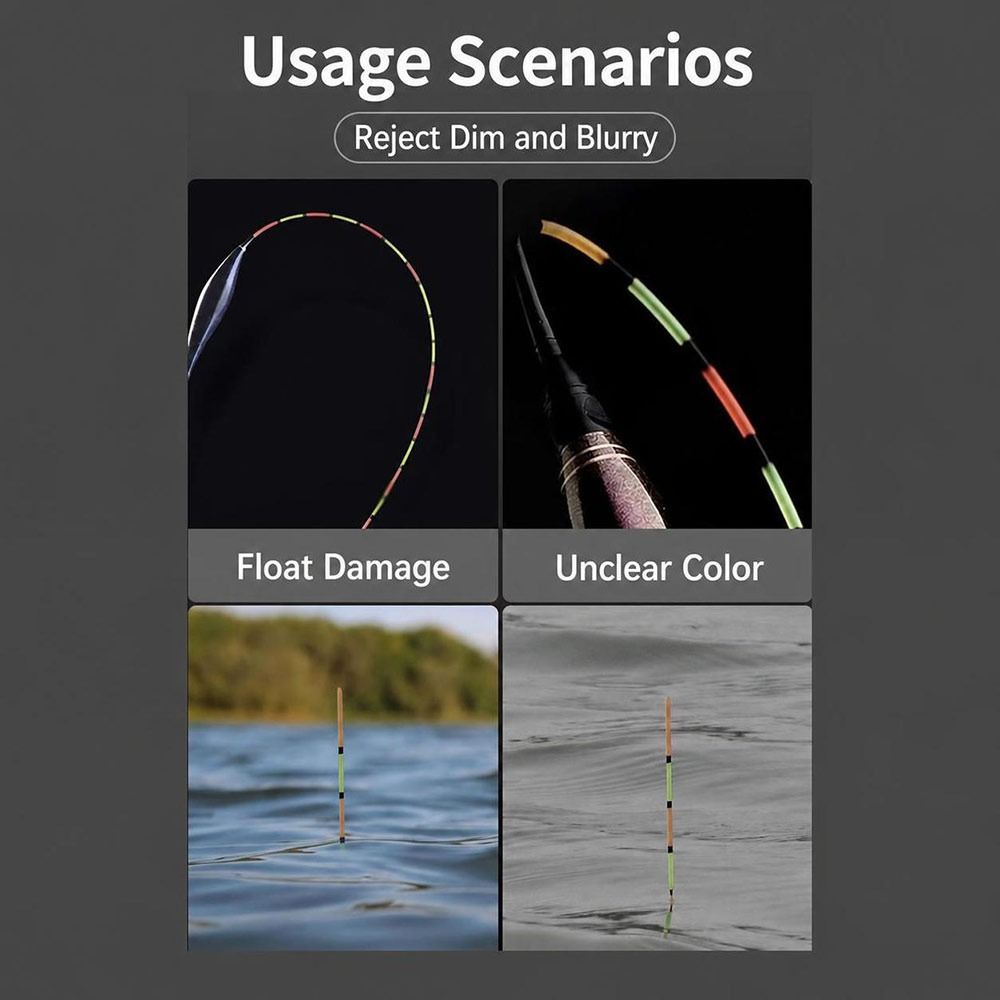 Visualable Fishing Float Indicators Fluorescent Paint Fishing Tackle Accessories Night Fishing