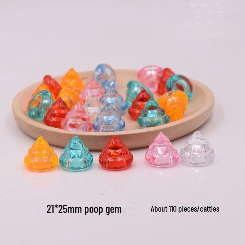 Kids' Gemstone Treasure Shell: Acrylic Diamond and Conch Archaeological Toy.