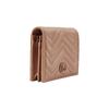 Gucci GG Marmont V Quilted Detail Snap Closure Leather Card Holder Wallet Women wallet Rose-Beige 466492-AABZK-2754