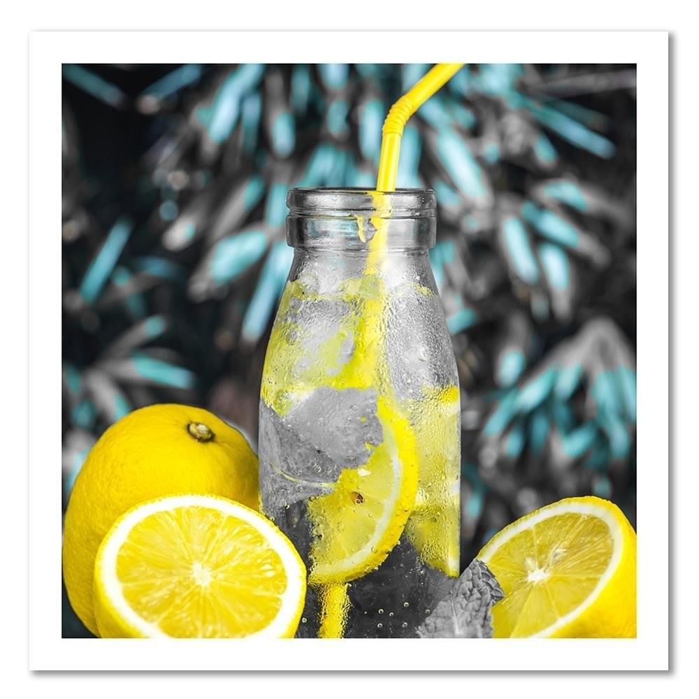 Canvas print, Beverage and lemons