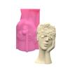 Silicone Ornament Moulds Silicone Vase Molds Contemplative Girl Shape Flexible Crafting Moulds Silicone Craft Moulds