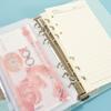 Pu Leather Saving Money Binder Macarone Color Budget Binder Loose-Leaf Notebook  Savings Handbook