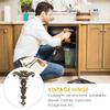2pcs  Cabinet Hinge Retro Bronze Zinc Alloy Butt Hinges Antique Wooden Box Decorative Hinge Furniture Hardware Accessories