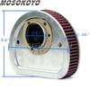 Red Blue Motorcycle Air Filter High-Flow Air Cleaner Intake for Harley FXSB FLST FXST FXD Softail Dyna Fat Boy Fat Bob 2007-2015