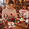 All in One Crochet Material Pack Christmas Hot Air Balloon Kit, Hanging Ornament DIY Relaxing Handicraft Hobby Set Festive Craft Kit for Adults,