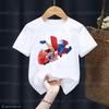 TShirts For Boys Funny Animation Chuggington Small Truck Print Children Tshirts Cute Boys Girls Clothes white ONeck Shirt Tops