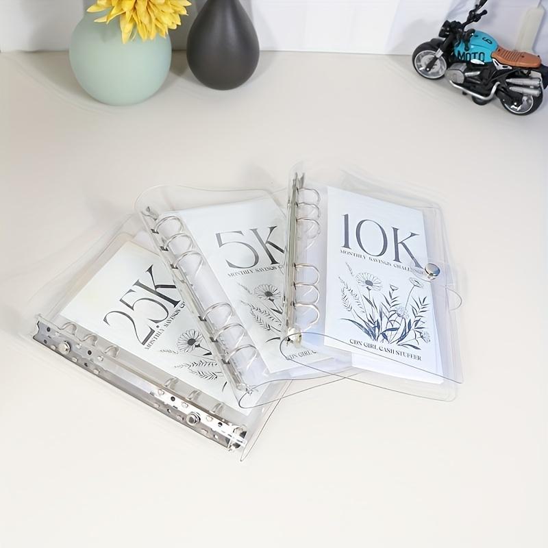 Набор блокнота для челленджа по экономии денег на 12 месяцев с конвертами для наличных, легкий и забавный способ сэкономить цели 2,5K/5K/10K - отличный подарок