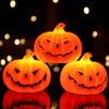 3 Pcs Flashing LED Pumpkin Lamp Plastic Party Supplies Halloween Pumpkin Lantern  Festival