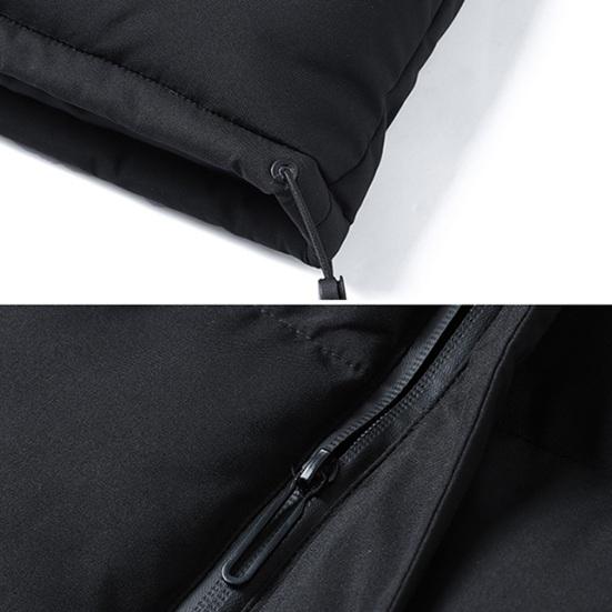 Мужской хлопковый жилет с воротником-стойкой, без рукавов, теплый эластичный подол, ветрозащитный жилет, однотонный, на молнии, с пуговицами, планкой, утолщенный жилет, пальто с карманами