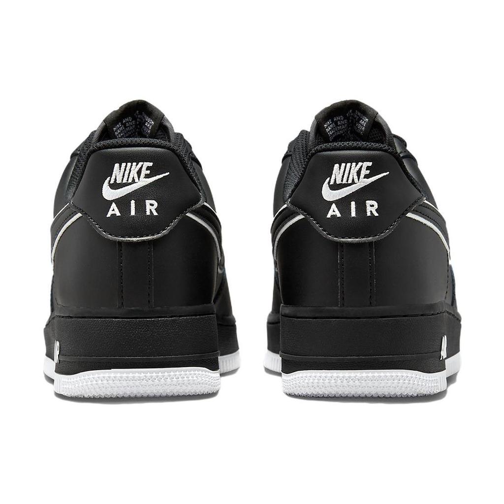Nike Air Force 1 07 Black White Outlined Swoosh Men Sneakers DV0788-002