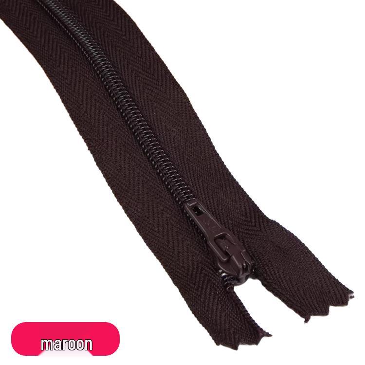 Three Force Short 20CM Nylon Zipper for Dress Pants - Colored Closed-End Fly Zipper Fabric Accessory