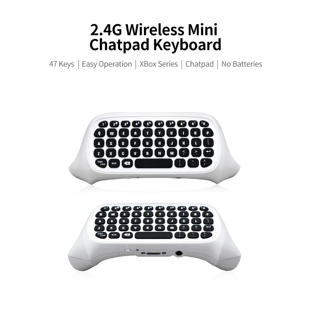 Беспроводная мини-клавиатура Chatpad 2,4G с аудиоразъемом 3,5 мм, замена клавиатуры для сообщений чата для XBox