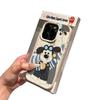 Oil Painting Cute Boss Dog for IPhone16/15p Lychee Pattern 14 for Apple 13 Mobile Phone Case 12 Sets