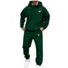 Men's Casual And Personalized Printed Long-sleeved Hooded Sweatshirt, Men's Sports Sweatshirt And Sweatpants Two-piece Set