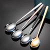 Stainless Steel Spoons Rice Spoons Ice Spoons Long-handled Soup SpoonsDessert Spoons Thickened Mixing Spoons