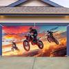 2D Banner, 1 Piece 2D Flat-printed Off-road Motorcycle Driver Tapestry, Youth Off-road Racing, motorcycleDJH