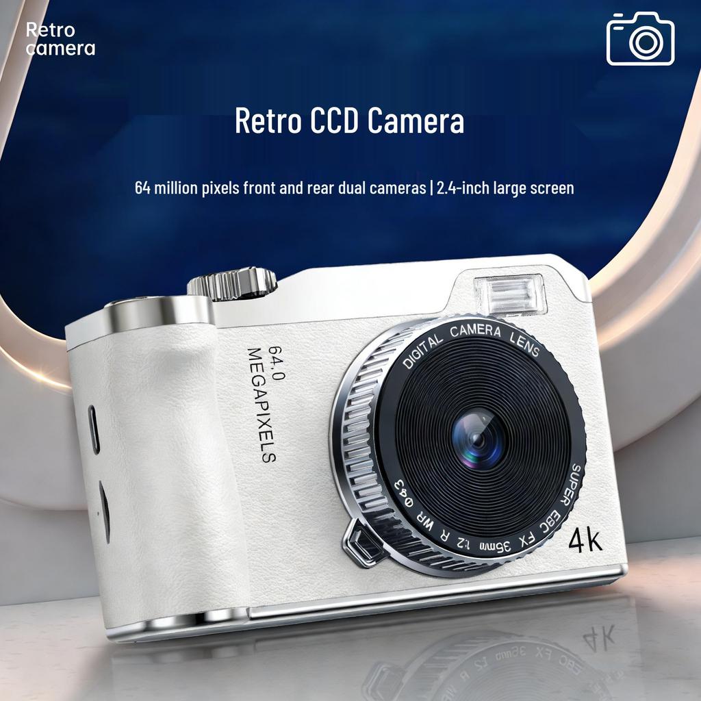 HD Pixel Dual Selfie Retro Mini Mirrorless Camera for Students