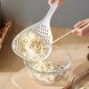 Большой дуршлаг с удлиненной ручкой, пластиковый фильтр для воды, для слива воды на кухне, термостойкий, ложка для вычерпывания пельменей и лапши