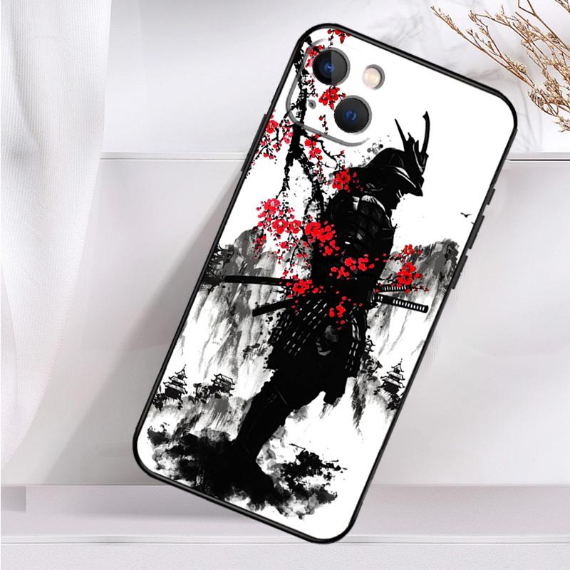Ударопрочный чехол с изображением японского воина-самурая для iPhone 17 11 14 15 16 Pro Max Plus 12 13 Mini 16e 17 Air Чехол для телефона